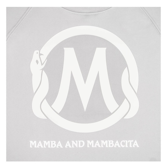Mamba & Mambacita Stone Grey Logo Sweatshirt - NWT-100% Authentic with packaging - Picture 3 of 5